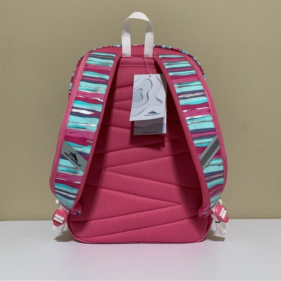 High Sierra Outburst 2.0 Watercolor Stripes Backpack-NWT - Picture 3 of 12